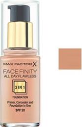 FACEFINITY ALL DAY FLAWLESS 3-IN-1 FOUNDATION 80 BRONZE MAX FACTOR BEAUTY BASKET