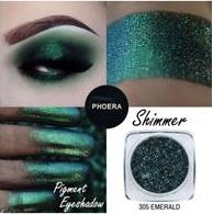 PHOERA COSMETICS SHIMMER EYESHADOW POWDER EMERALD 305 (3G) MAYBELLINE