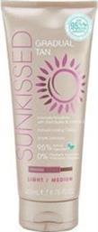 SUNKISSED GRADUAL TAN LIGHT TO MEDIUM 200ML LOTION MAYBELLINE από το BRANDSGALAXY