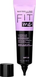 PRIMER FIT ME LUMINOUS AND SMOOTH ΓΙΑ ΛΑΜΠΕΡΟ ΑΠΟΤΕΛΕΣΜΑ 30ML MAYBELLINE