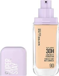 SUPER STAY LUMI MATTE FOUNDATION ΥΓΡΟ ΒΕΛΟΥΔΙΝΟ ΜΑΤ FOUNDATION ΜΕΓΑΛΗΣ ΔΙΑΡΚΕΙΑΣ 35ML - 90 MAYBELLINE