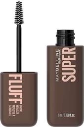 SUPERFLUFF BROW MOUSSE ΜΑΣΚΑΡΑ ΓΙΑ ΦΡΥΔΙΑ ΜΕ ΔΙΑΡΚΕΙΑ ΕΩΣ 16 ΩΡΕΣ 5ML - DEEP BROWN MAYBELLINE