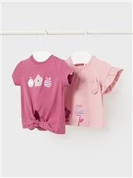 ΣΕΤ 2 T-SHIRTS 1097 ΡΟΖ REGULAR FIT MAYORAL