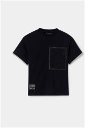 T-SHIRT 6046 ΜΑΥΡΟ REGULAR FIT MAYORAL