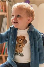 ΒΡΕΦΙΚΟ T-SHIRT ΜΕ BEAR PRINT - 2058-W26 ΛΕΥΚΟ MAYORAL