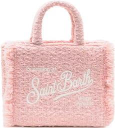 ΓΥΝΑΙΚΕΙΑ ΤΣΑΝΤΑ ΧΕΙΡΟΣ TWEED ΜΕ ΚΕΝΤΗΜΕΝΟ ΛΟΓΟΤΥΠΟ ''VANITY MINI'' - VAMI026-00293I ΡΟΖ MC2 SAINT BARTH