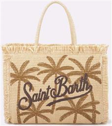 VANITY STRAW N-STRAW BAG WITH HANDLE-PALM 18 EMB (ΔΙΑΣΤΑΣΕΙΣ: 33 X 27ΕΚ.) MC2