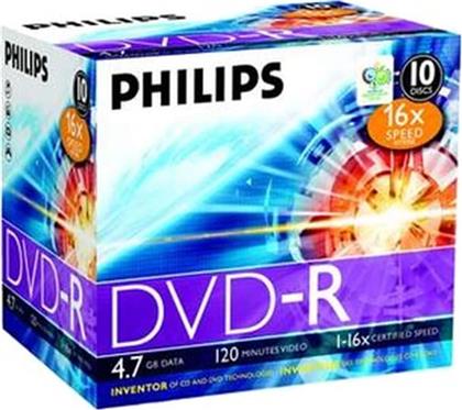 MD DVD-R PHILIPS 16X 4,7GB JEWEL CASE