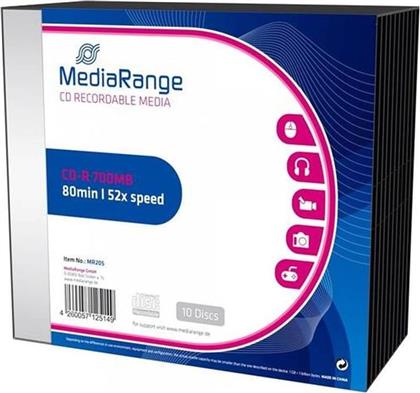 ΔΙΣΚΟΙ CD/DVD CD-R 700 MB - 10ΤΜΧ MEDIARANGE