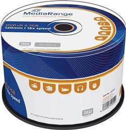 ΔΙΣΚΟΙ CD/DVD DVD+R 4.7 GB - 50ΤΜΧ MEDIARANGE