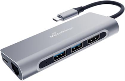 DOCKING STATION MRCS510 - USB TYPE-C, 7-IN-1 MULTIPORT ADAPTER - ΑΣΗΜΙ MEDIARANGE