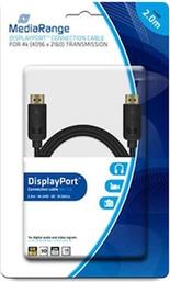 ΚΑΛΩΔΙΟ MRCS159 DISPLAYPORT MALE ΣΕ DISPLAYPORT MALE - 2M MEDIARANGE