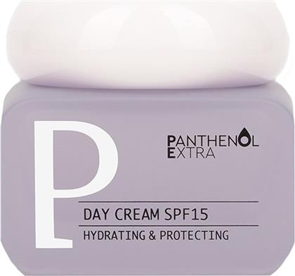 PANTHENOL EXTRA HYDRATING & PROTECTING DAY CREAM SPF15 ΕΝΥΔΑΤΙΚΗ ΚΡΕΜΑ ΗΜΕΡΑΣ ΧΑΜΗΛΗΣ ΠΡΟΣΤΑΣΙΑΣ 50ML MEDISEI