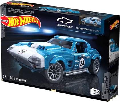 F.P HOT WHEELS CORVETTE 63 GRAND SPORT (HWW23) MEGA BLOKS