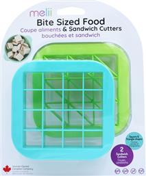 ΣΕΤ 2ΤΜΧ ΚΟΠΤΗΣ SANDWICH CUTTERS BLUE & LIME MEL24110 (ΧΡΩΜΑ: ΜΠΛΕ) - - MEL24110 MELII