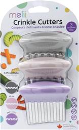ΣΕΤ 3ΤΜΧ ΚΟΠΤΗΣ CRINKLE CUTTERS PINK MEL20100 - - MEL20100 MELII
