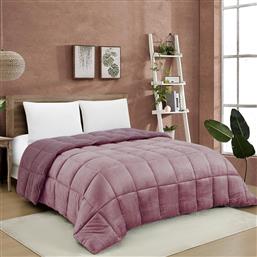 ΚΟΥΒΕΡΤΟΠΑΠΛΩΜΑ ΥΠΕΡΔΙΠΛΟ (220X240) MELINEN SHELBY AMETHYST MELINEN HOME