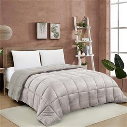 ΚΟΥΒΕΡΤΟΠΑΠΛΩΜΑ ΥΠΕΡΔΙΠΛΟ (220X240) MELINEN SHELBY GREIGE MELINEN HOME