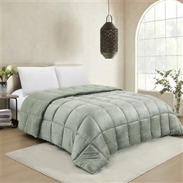 ΚΟΥΒΕΡΤΟΠΑΠΛΩΜΑ ΥΠΕΡΔΙΠΛΟ (220X240) MELINEN SHELBY SOFT OLIVE MELINEN HOME