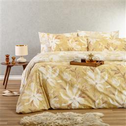 ΠΑΠΛΩΜΑΤΟΘΗΚΗ ΥΠΕΡΔΙΠΛΗ (225X245) 2 ΟΨΕΩΝ MELINEN CASUAL LINE GIULIA OCHRE MELINEN HOME