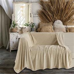 ΡΙΧΤΑΡΙ ΤΡΙΘΕΣΙΟΥ ΚΑΝΑΠΕ FLEECE (170X300) MELINEN ENZO BEIGE MELINEN HOME