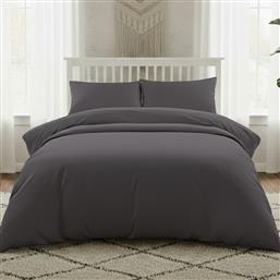 ΣΕΝΤΟΝΙ KING SIZE ΕΠΙΠΕΔΟ (270X270) MELINEN LAVISH SATIN D.GREY MELINEN HOME