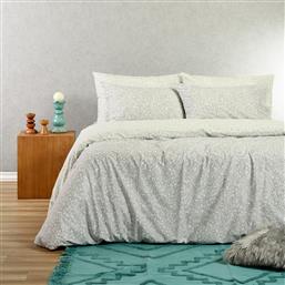 ΣΕΝΤΟΝΙΑ ΔΙΠΛΑ (ΣΕΤ) MELINEN CASUAL LINE LEO AQUA/GREY ΜΕ ΛΑΣΤΙΧΟ 150X200+32 ΜΕ ΛΑΣΤΙΧΟ 150X200+32 MELINEN HOME