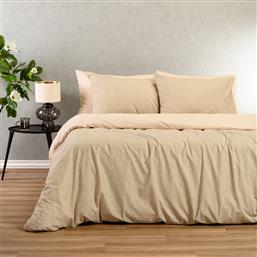 ΣΕΝΤΟΝΙΑ ΥΠΕΡΔΙΠΛΑ (ΣΕΤ) MELINEN CASUAL LINE DAVIDE BEIGE ΜΕ ΛΑΣΤΙΧΟ 160X200+32 ΜΕ ΛΑΣΤΙΧΟ 160X200+32 MELINEN HOME