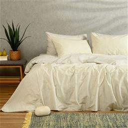 ΣΕΝΤΟΝΙΑ KING SIZE (ΣΕΤ) MELINEN CASUAL LINE LAYLA PASTEL AQUA ΜΕ ΛΑΣΤΙΧΟ 180X200+32 ΜΕ ΛΑΣΤΙΧΟ 180X200+32 MELINEN HOME