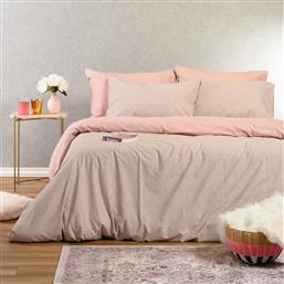 ΠΑΠΛΩΜΑΤΟΘΗΚΗ POLYCOTTON ΜΟΝΗ 165X245ΕΚ. DAVISE ROSE CASUAL LINE 20005356 (ΥΦΑΣΜΑ: 50% COTTON-50% POLYESTER, ΧΡΩΜΑ: ΡΟΖ, ΜΕΓΕΘΟΣ: ΜΟΝΑ) - - 20005356 MELINEN