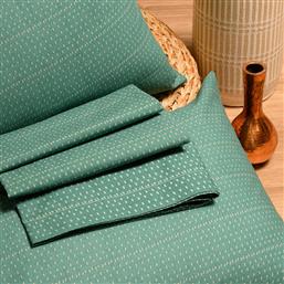 ΣΕΝΤΟΝΙ ΗΜΙΔΙΠΛΟ (ΣΕΤ 2 ΤΜΧ) 120X200+32 CASUAL FAKIR DARK AQUA ΜΕ ΛΑΣΤΙΧΟ (120X200+32) MELINEN από το AITHRIO