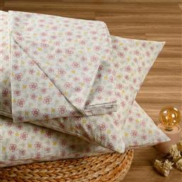 ΣΕΝΤΟΝΙ ΥΠΕΡΔΙΠΛΟ (ΣΕΤ 3 ΤΜΧ) 160X200+32 CASUAL CHLOE AQUA ΜΕ ΛΑΣΤΙΧΟ (160X200+32) MELINEN