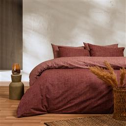 ΣΕΝΤΟΝΙΑ ΔΙΠΛΑ (ΣΕΤ) 150X200+32 CASUAL AMAR BERRY ΜΕ ΛΑΣΤΙΧΟ (150X200+32) MELINEN