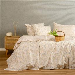ΣΕΝΤΟΝΙΑ ΔΙΠΛΑ (ΣΕΤ) 150X200+32 CASUAL CHLOE PEACH ΜΕ ΛΑΣΤΙΧΟ (150X200+32) MELINEN