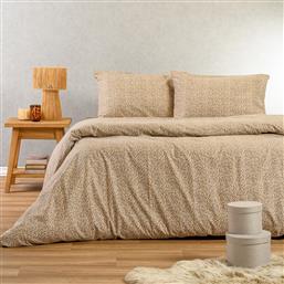ΣΕΝΤΟΝΙΑ ΦΑΝΕΛΕΝΙΑ ΥΠΕΡΔΙΠΛΑ (ΣΕΤ) 160X200+30 WINTER KESHIA BEIGE ΜΕ ΛΑΣΤΙΧΟ (160X200+30) MELINEN
