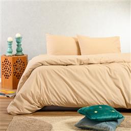 ΣΕΝΤΟΝΙΑ ΦΑΝΕΛΕΝΙΑ ΥΠΕΡΔΙΠΛΑ (ΣΕΤ) 160X200+30 WINTER OWEN BEIGE ΜΕ ΛΑΣΤΙΧΟ (160X200+30) MELINEN