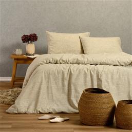 ΣΕΝΤΟΝΙΑ ΦΑΝΕΛΕΝΙΑ KING SIZE (ΣΕΤ) 180X200+30 WINTER FARREL GREY ΜΕ ΛΑΣΤΙΧΟ (180X200+30) MELINEN