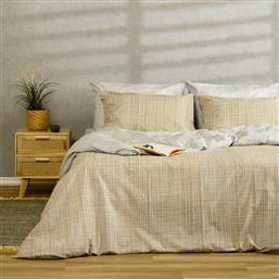 ΣΕΝΤΟΝΙΑ ΜΟΝΑ (ΣΕΤ) 100X200+32 CASUAL MATEO GREY ΜΕ ΛΑΣΤΙΧΟ (100X200+32) MELINEN