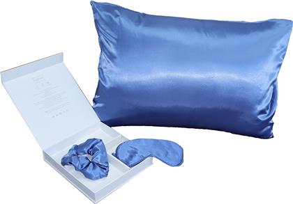 ΣΕΤ ΥΠΝΟΥ 3ΤΜΧ PURE SATEN SILK ΜΑΞΙΛΑΡΟΘΗΚΗ-ΜΑΣΚΑ ΥΠΝΟΥ-ΛΑΣΤΙΧΑΚΙ ΜΑΛΛΙΩΝ BLUE 20004966 (ΥΦΑΣΜΑ: ΜΕΤΑΞΙ, ΧΡΩΜΑ: ΜΠΛΕ) - - 20004966 MELINEN