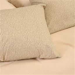 ΖΕΥΓΟΣ ΜΑΞΙΛΑΡΟΘΗΚΕΣ POLYCOTTON 50X70ΕΚ. DAVIDE BEIGE CASUAL LINE 20005345 (ΥΦΑΣΜΑ: 50% COTTON-50% POLYESTER, ΧΡΩΜΑ: ΜΠΕΖ) - - 20005345 MELINEN