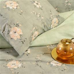 ΖΕΥΓΟΣ ΜΑΞΙΛΑΡΟΘΗΚΕΣ POLYCOTTON 50X70ΕΚ. GIANNA GREY-AQUA CASUAL LINE 20005355 (ΥΦΑΣΜΑ: 50% COTTON-50% POLYESTER, ΧΡΩΜΑ: ΓΚΡΙ) - - 20005355 MELINEN