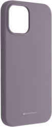 SILICONE BACK COVER CASE FOR IPHONE 12 PRO MAX LAVENDER GREY MERCURY