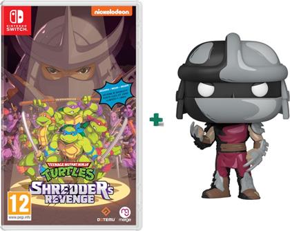 TEENAGE MUTANT NINJA TURTLES: SHREDDERS REVENGE + FUNKO POP SHREDDER (SPECIAL EDITION) - NINTENDO SWITCH MERGE GAMES