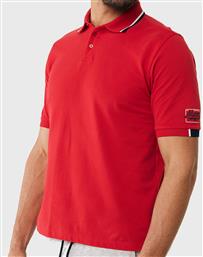 POLO WITH SMALL ARTWORK ON SLEEVE TU1424033M-191761 RED MEXX