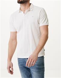 SHORT SLEEVE POLO WITH COLOR BLOCK COLLAR TU1430033M-110602 OFFWHITE MEXX
