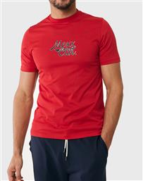 T-SHIRT WITH CHEST PRINT TU2170033M-191761 RED MEXX