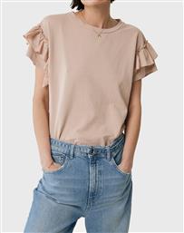 TOP WITH RUFFLE SLEEVES FL2037033W-319066 NUDE MEXX