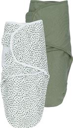 ΚΑΛΟΚΑΙΡΙΝΟΙ ΥΠΝΟΣΑΚΟΙ - ΠΑΝΕΣ ΦΑΣΚΙΩΜΑΤΟΣ (0-3 ΜΗΝΩΝ) 2ΤΜΧ SWADDLE CHEETAH/FOREST GREEN MEYCO