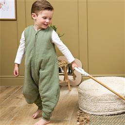 ΚΑΛΟΚΑΙΡΙΝΟΣ ΥΠΝΟΣΑΚΟΣ ΜΕ ΠΟΔΙΑ 2 TOG (9-18 ΜΗΝΩΝ) MUSLIN OLIVE GREEN MEYCO