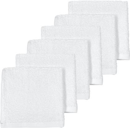 ΣΕΤ 6ΤΜΧ ΛΑΒΕΤΑ ΒΑΜΒΑΚΕΡΗ 30X30ΕΚ. WHITE MEY-611600 (ΥΦΑΣΜΑ: ΒΑΜΒΑΚΙ 100%, ΧΡΩΜΑ: ΛΕΥΚΟ) - - MEY-611600 MEYCO